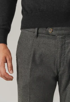 NAVIGATOR chino in stretchstof met bandplooien