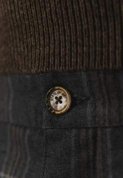 NAVIGATOR geruite chino in stretchstof