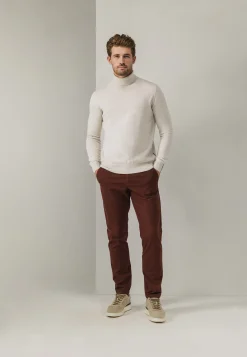 NAVIGATOR twill chino in stretchstof
