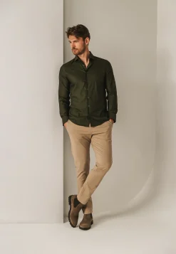 NAVIGATOR twill chino in stretchstof