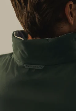 Omkeerbare bodywarmer met hoge kraag