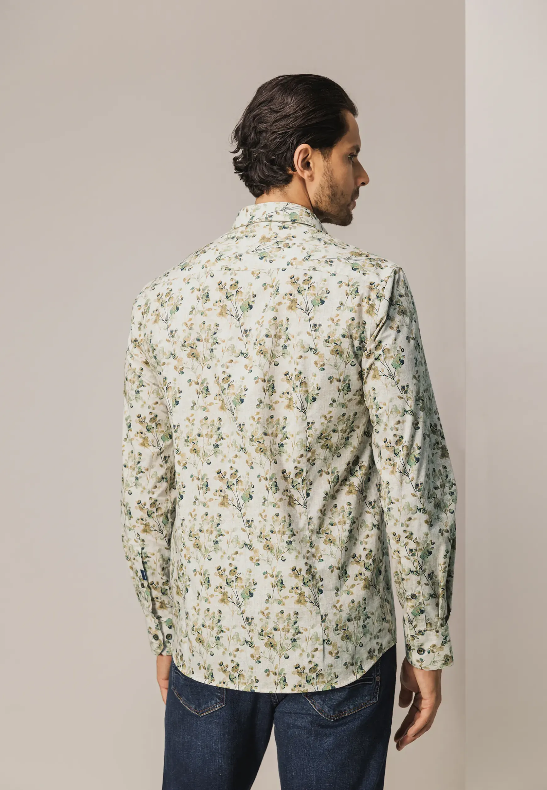 Overhemd met botanische print