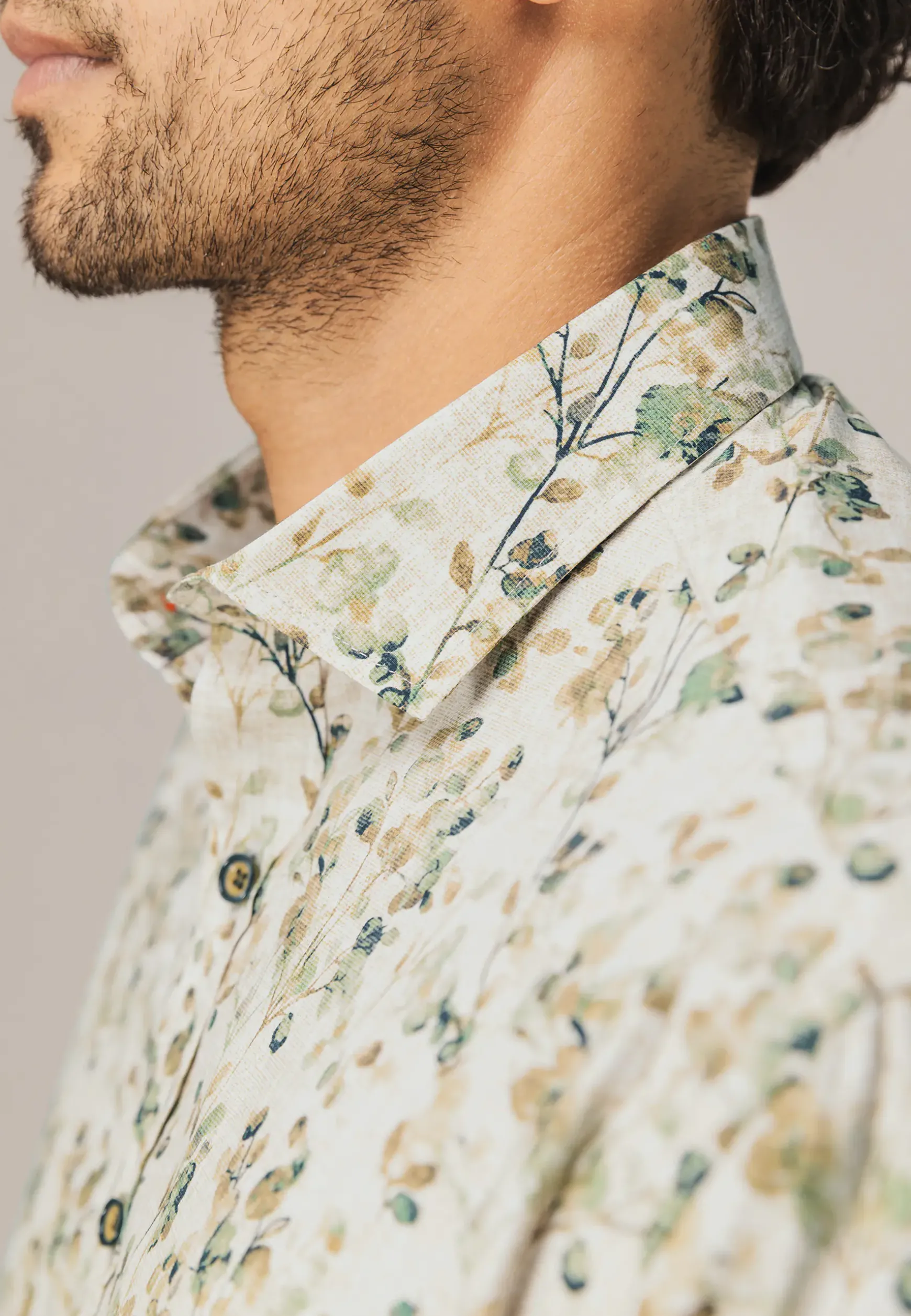 Overhemd met botanische print
