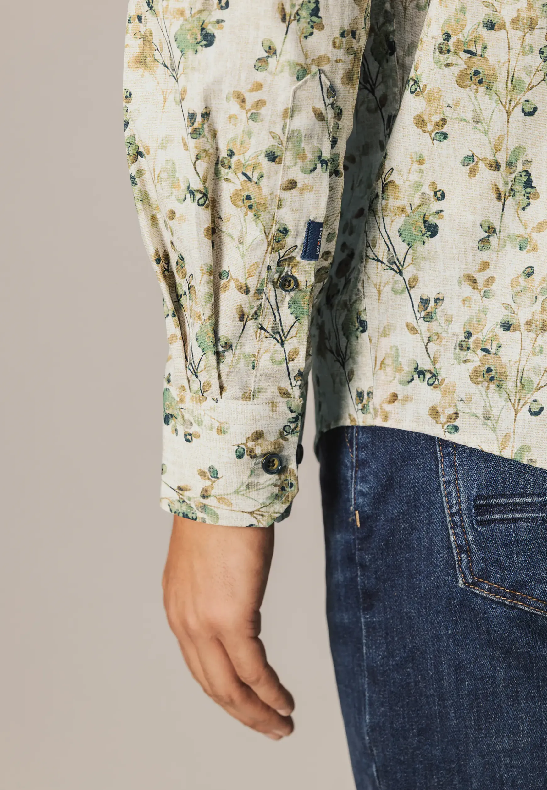 Overhemd met botanische print