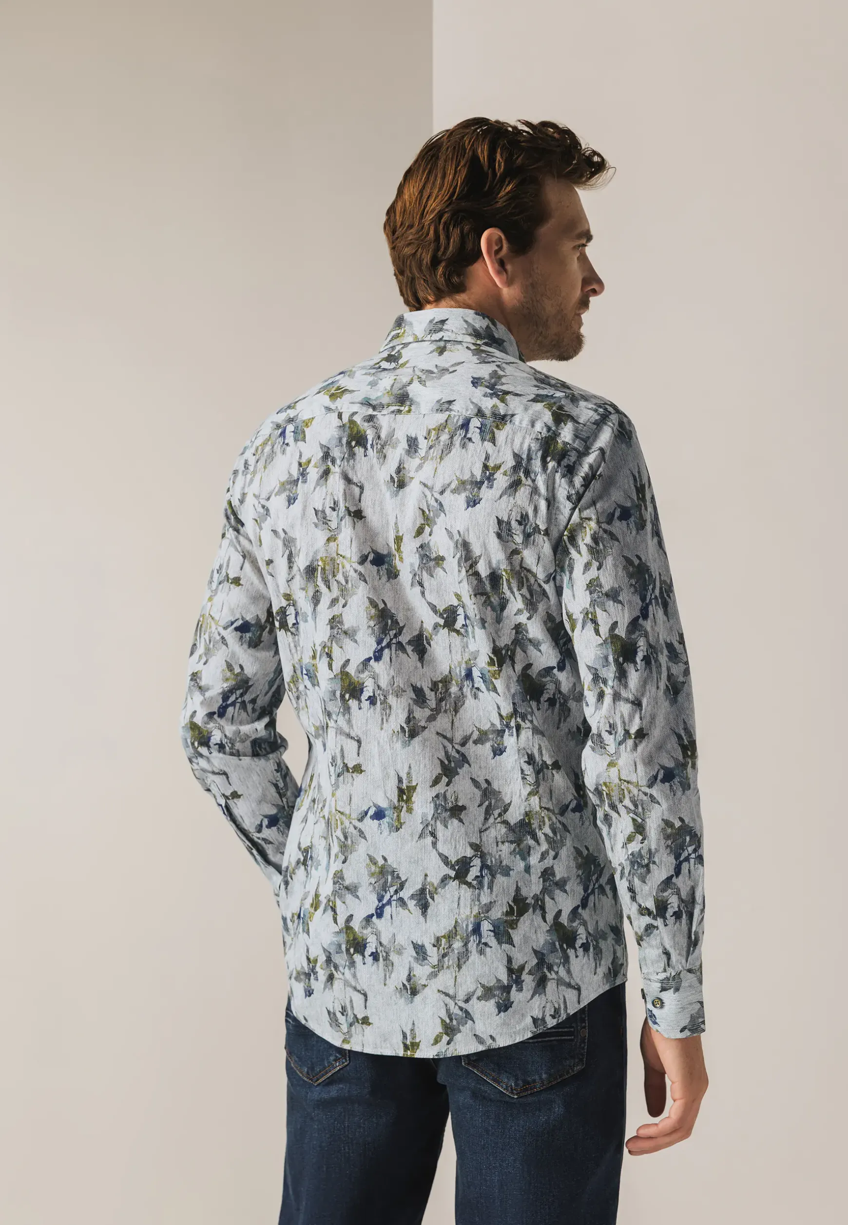 Overhemd met een botanische print