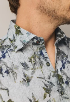 Overhemd met een botanische print