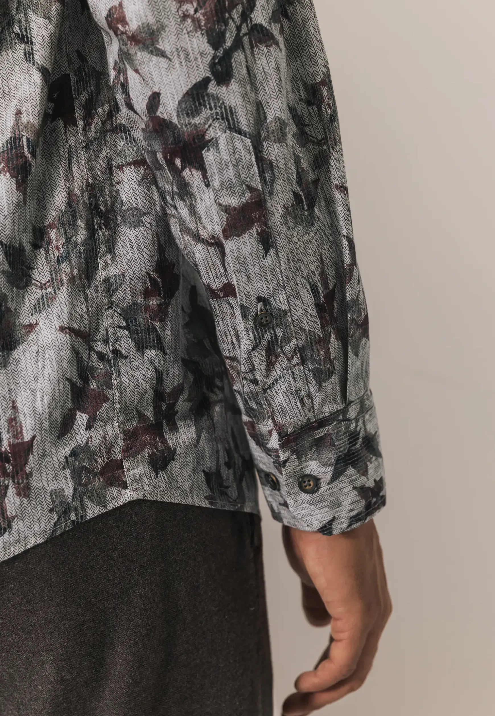 Overhemd met een botanische print