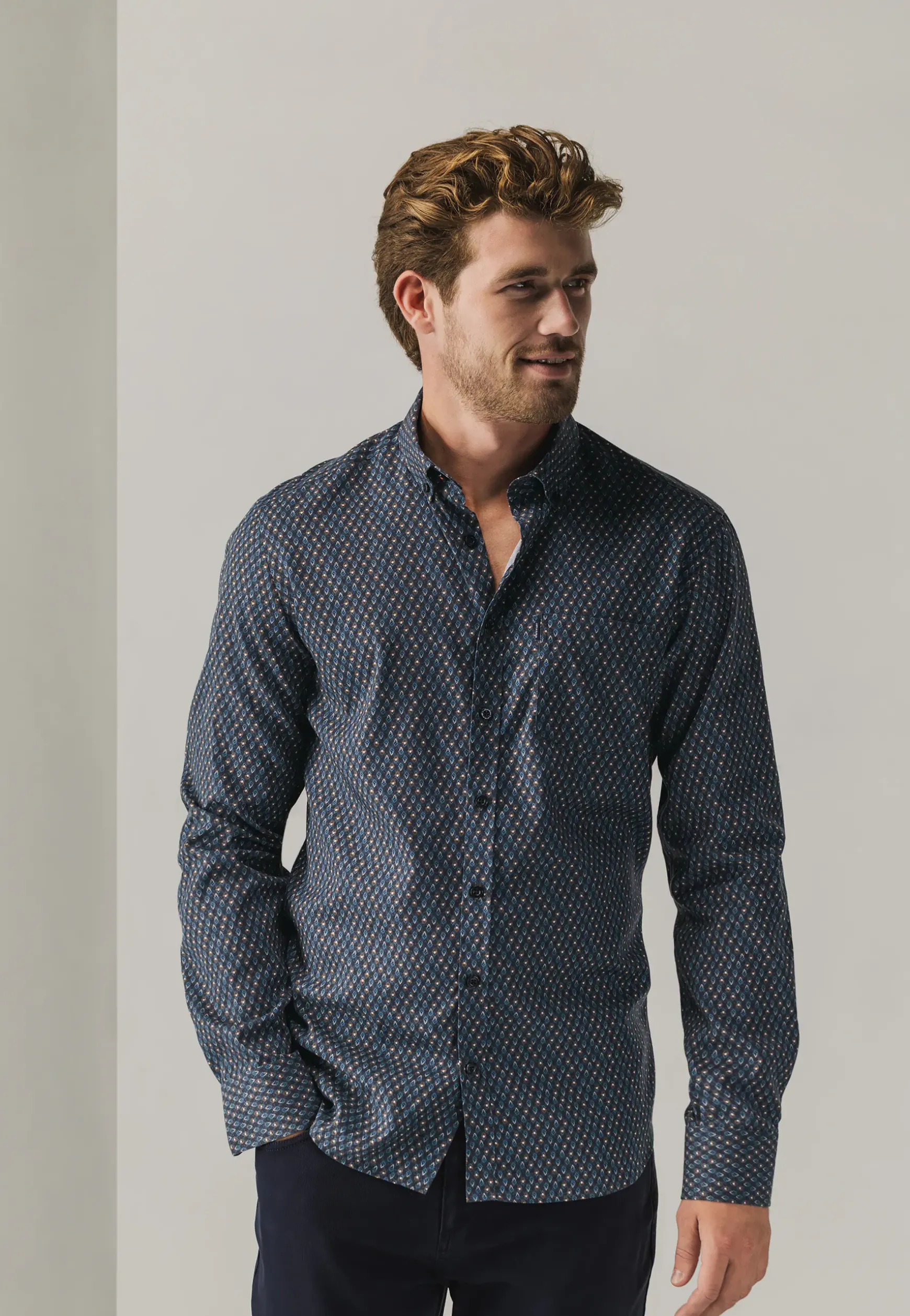 Overhemd met geometrische print