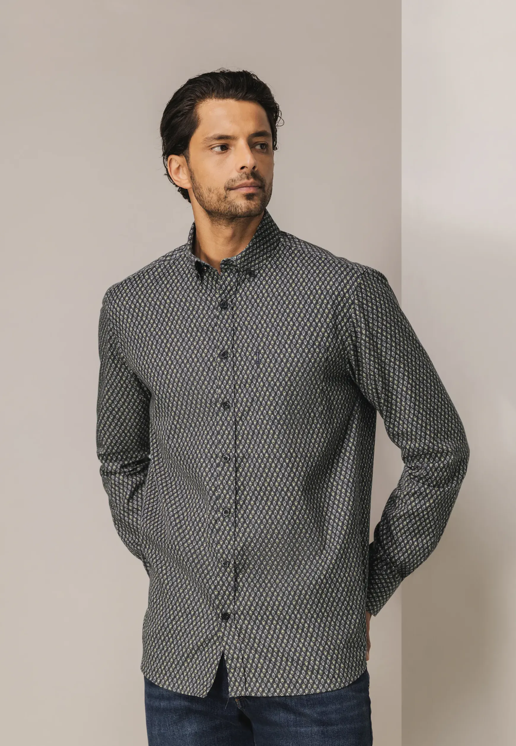 Overhemd met geometrische print