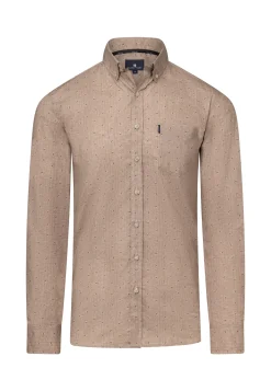 Overhemd met subtiele all-over print