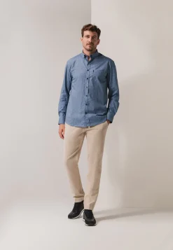 Overhemd met subtiele all-over print