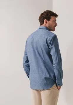 Overhemd met subtiele all-over print