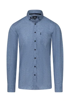 Overhemd met subtiele all-over print