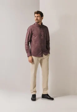 Overhemd met subtiele all-over print