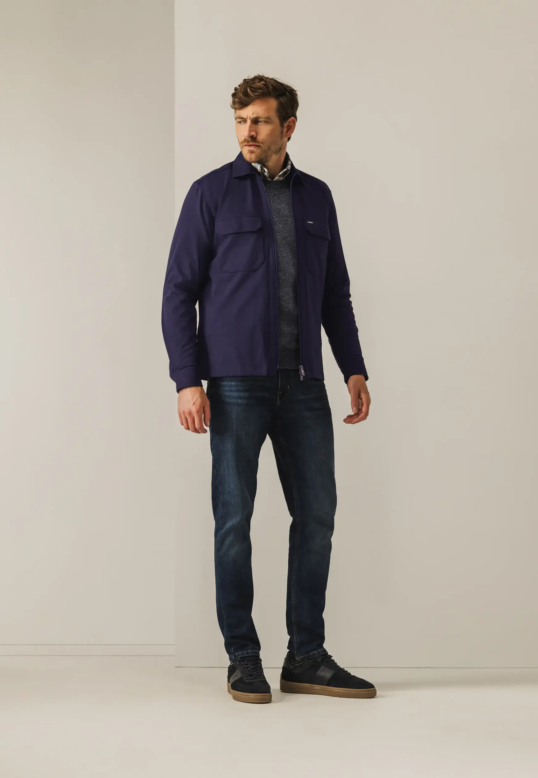 Overshirt met twee klepzakken