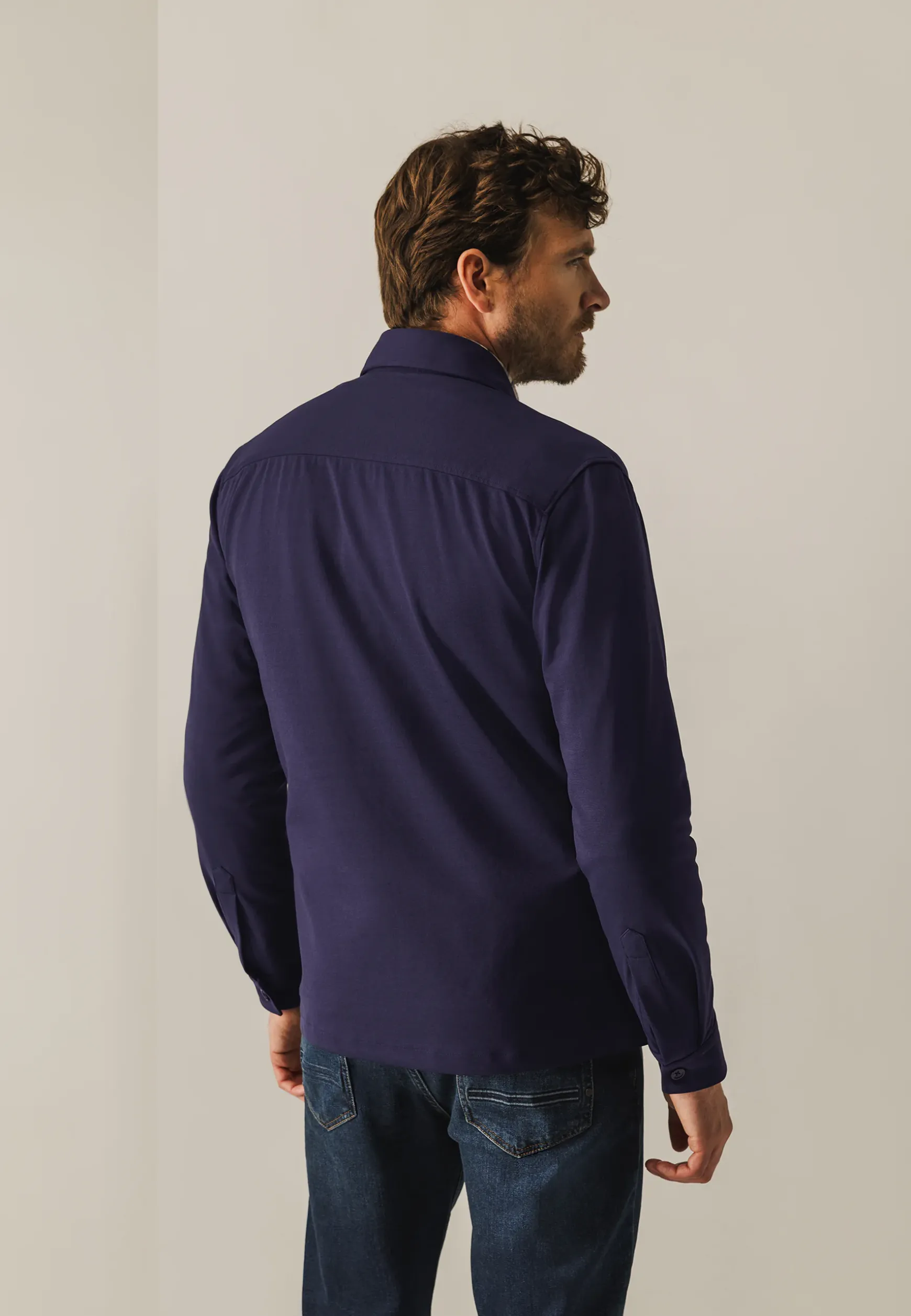 Overshirt met twee klepzakken