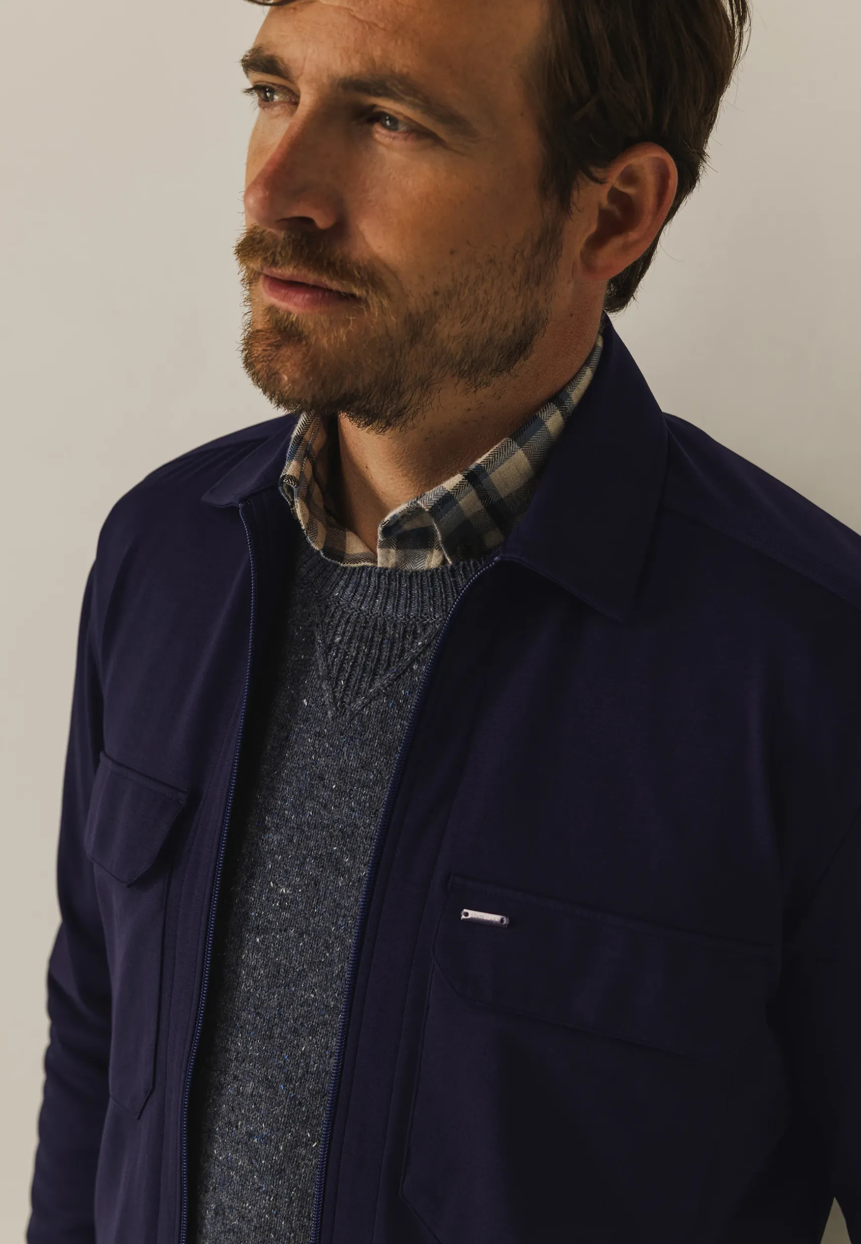 Overshirt met twee klepzakken