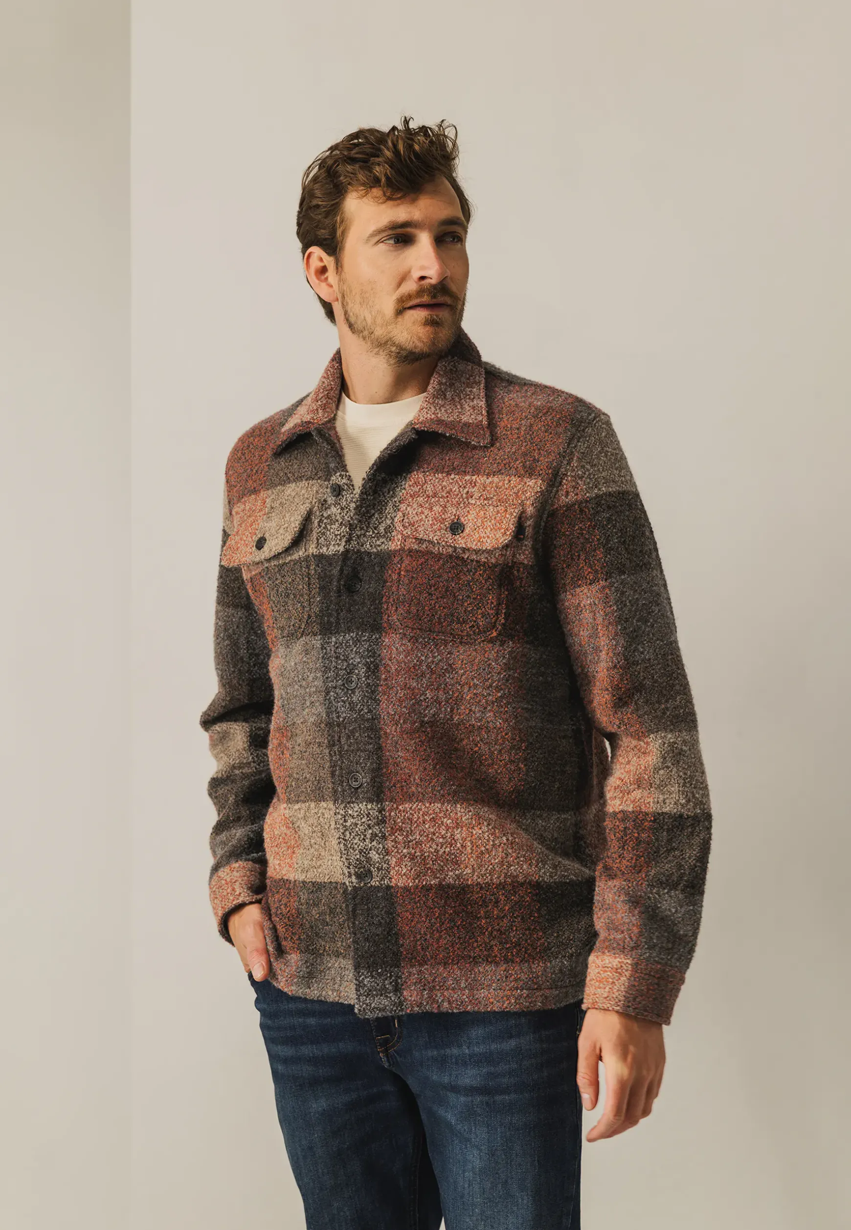 Overshirt van een polyestermix