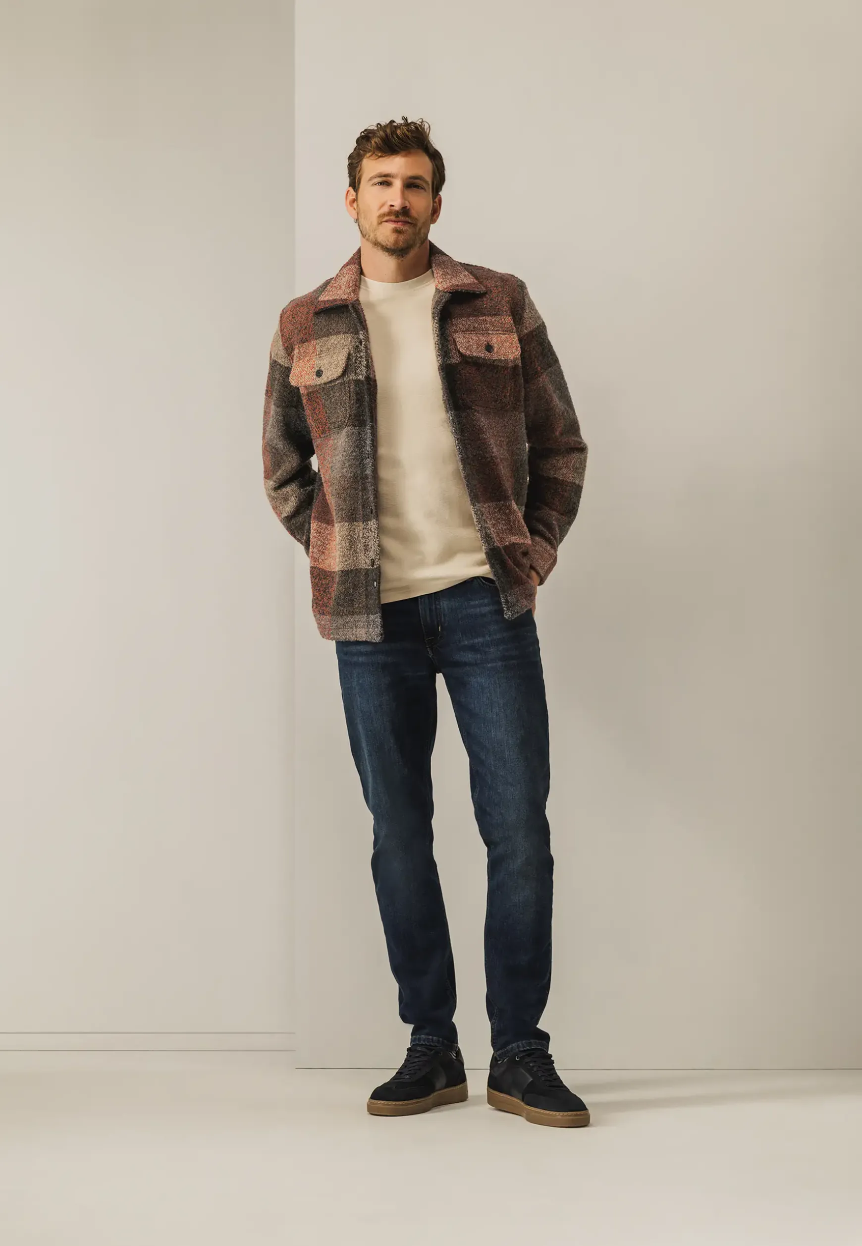 Overshirt van een polyestermix