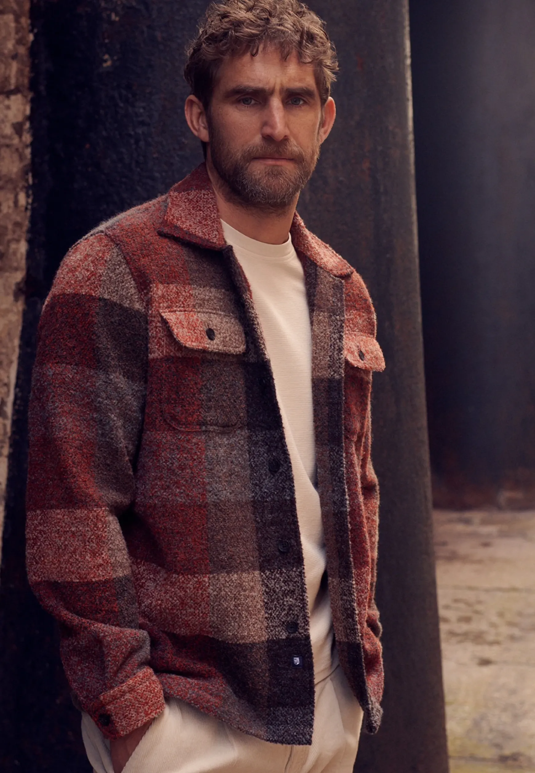 Overshirt van een polyestermix