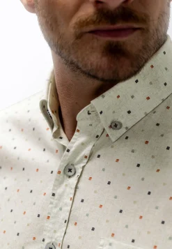 Poplin overhemd met all-over print