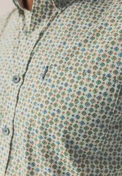 Poplin overhemd met all-over print