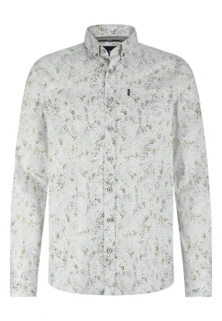 Poplin overhemd met all-over print