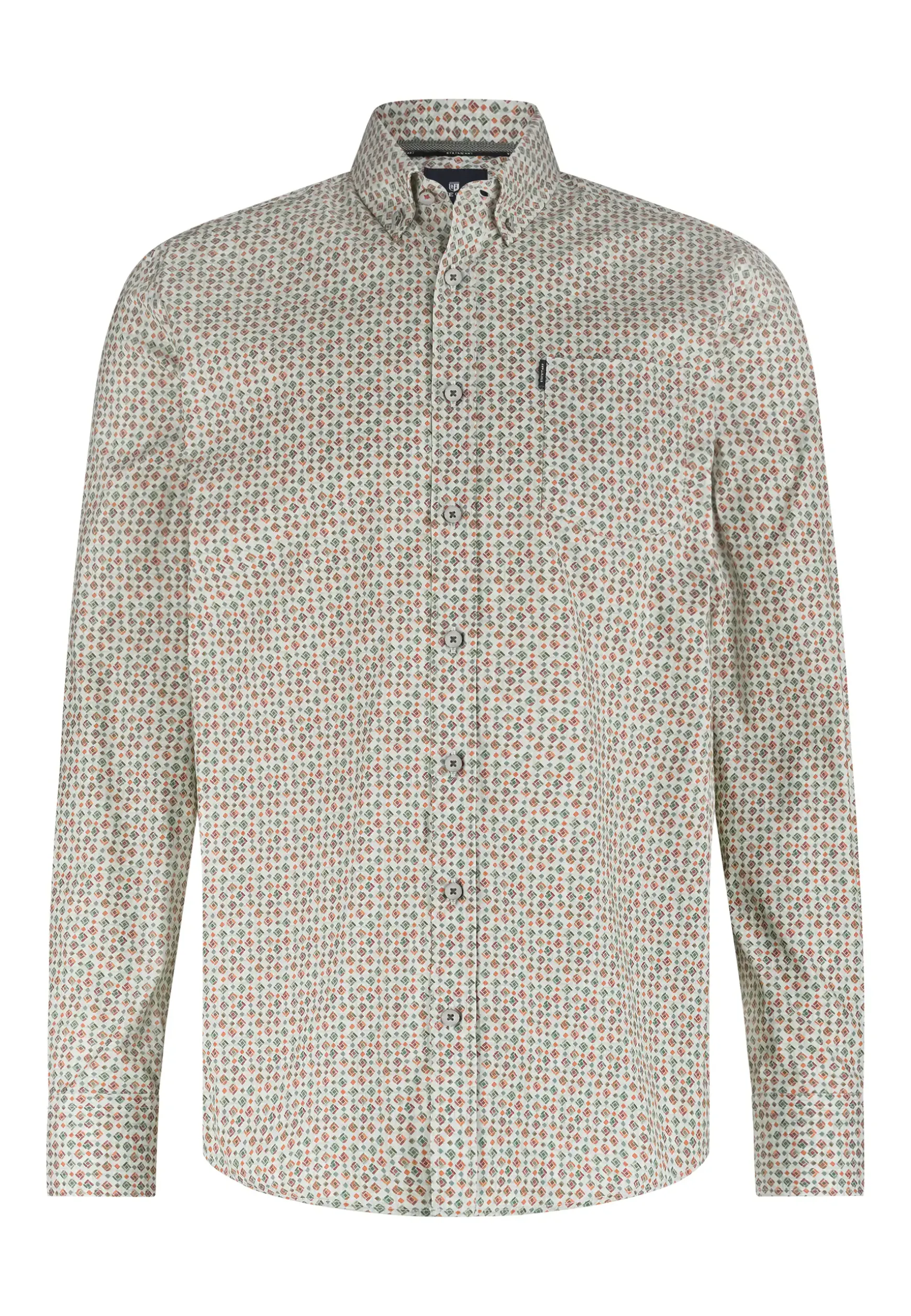Poplin overhemd met all-over print
