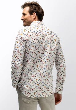 Poplin overhemd met bloemenprint
