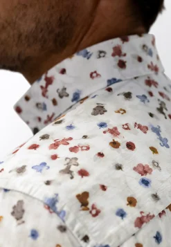 Poplin overhemd met bloemenprint