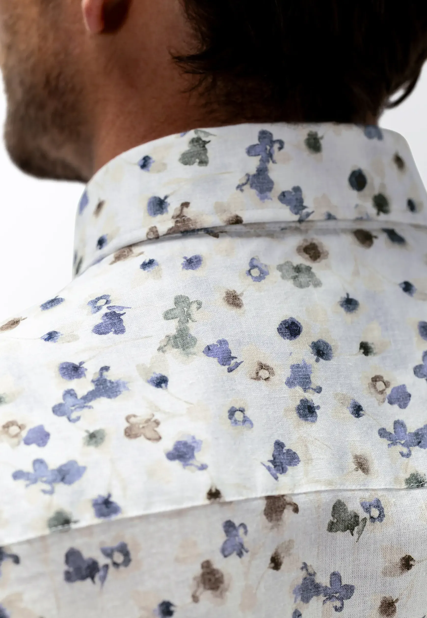 Poplin overhemd met bloemenprint