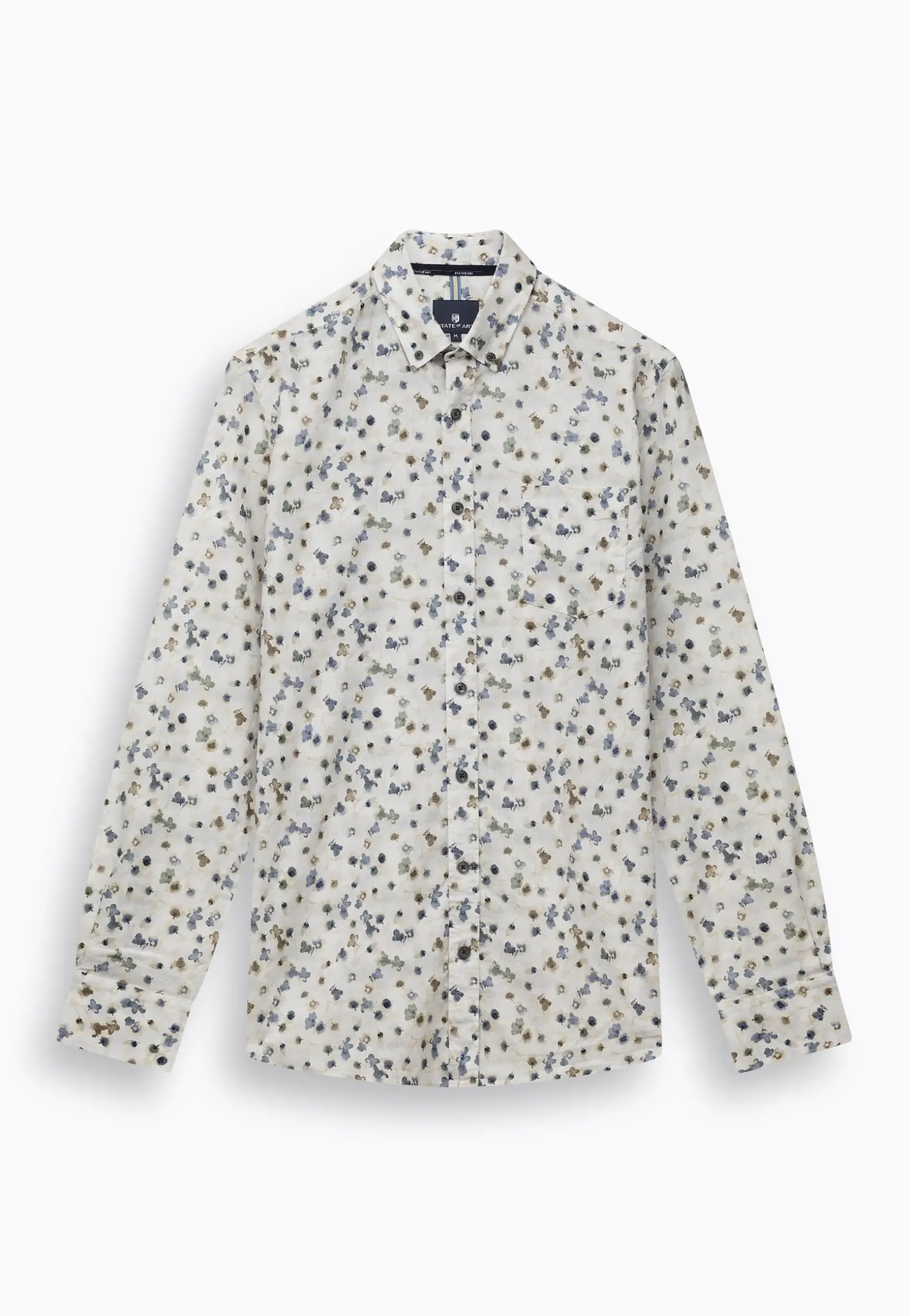 Poplin overhemd met bloemenprint