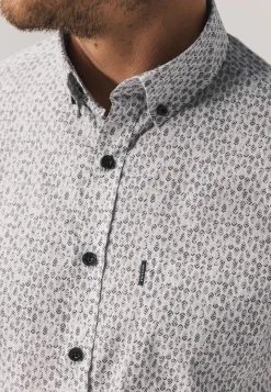 Poplin overhemd met botanische print