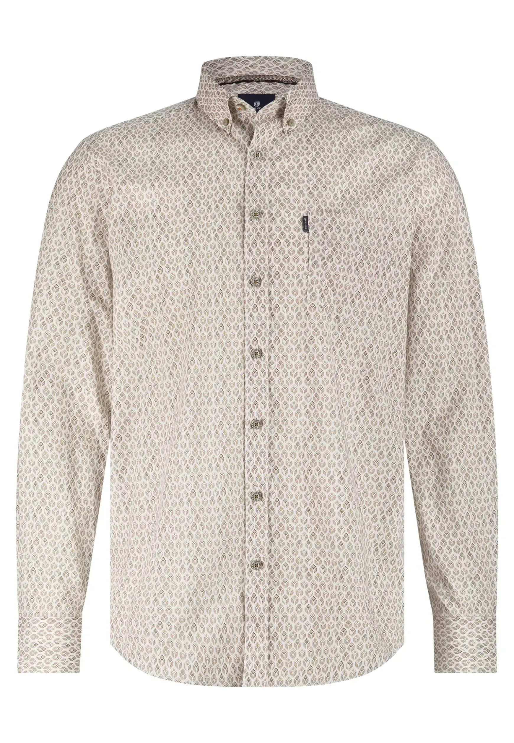 Poplin overhemd met geometrische print