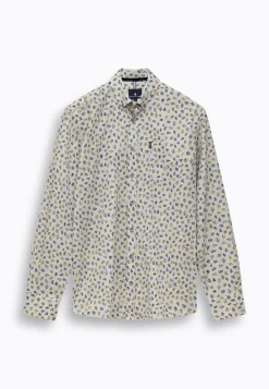 Poplin overhemd met kleurrijke all-over print