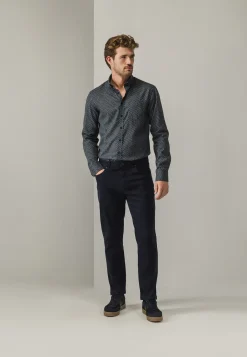 RACER corduroy 5-pocket in stretchstof