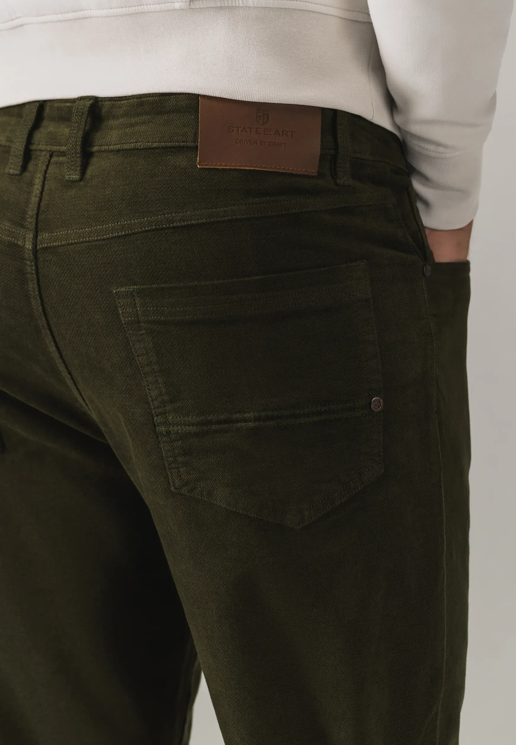 RACER 5-pocket in stretchstof