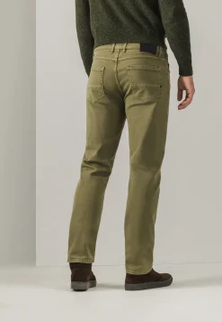 RACER 5-pocket van gekleurd stretchdenim