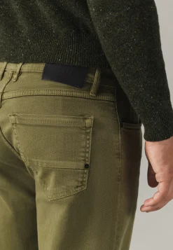 RACER 5-pocket van gekleurd stretchdenim