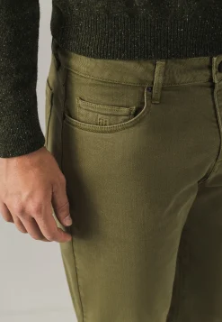 RACER 5-pocket van gekleurd stretchdenim
