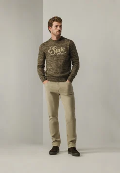 RACER 5-pocket van gekleurd stretchdenim