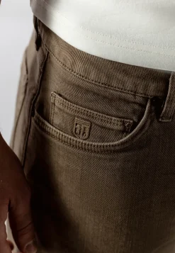 RACER 5-pocket van gekleurd stretchdenim