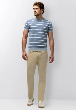 RACER 5-pocket van gekleurd stretchdenim