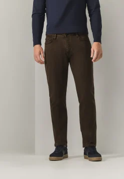 RACER 5-pocket van gekleurd stretchdenim
