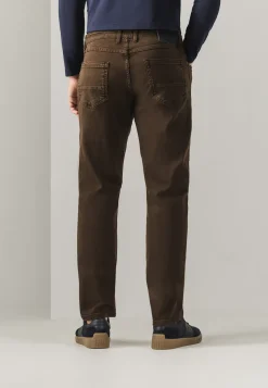 RACER 5-pocket van gekleurd stretchdenim