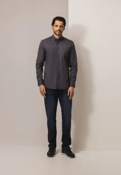 Regular fit overhemd met all-over print