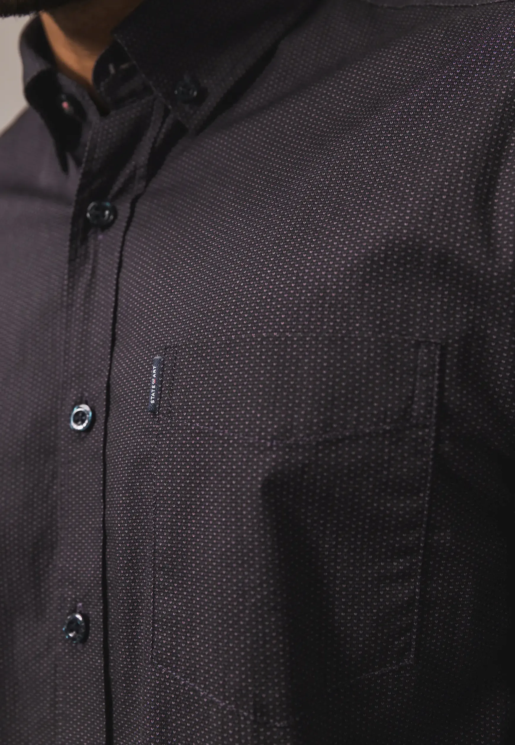 Regular fit overhemd met all-over print