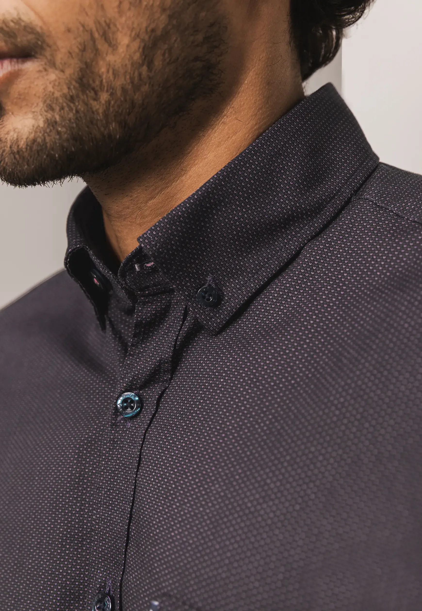 Regular fit overhemd met all-over print