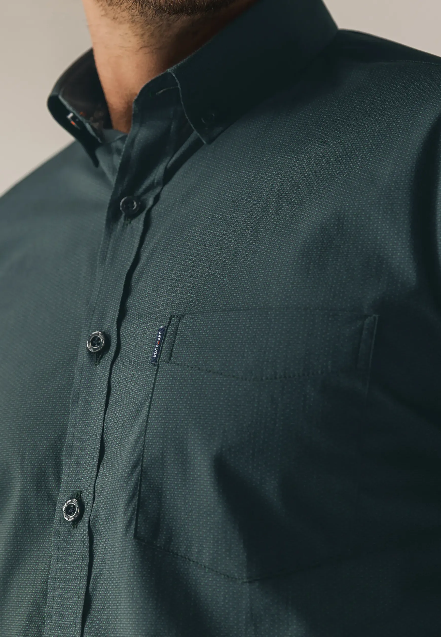 Regular fit overhemd met all-over print