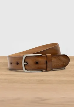 Riem van leer, 40 mm breed